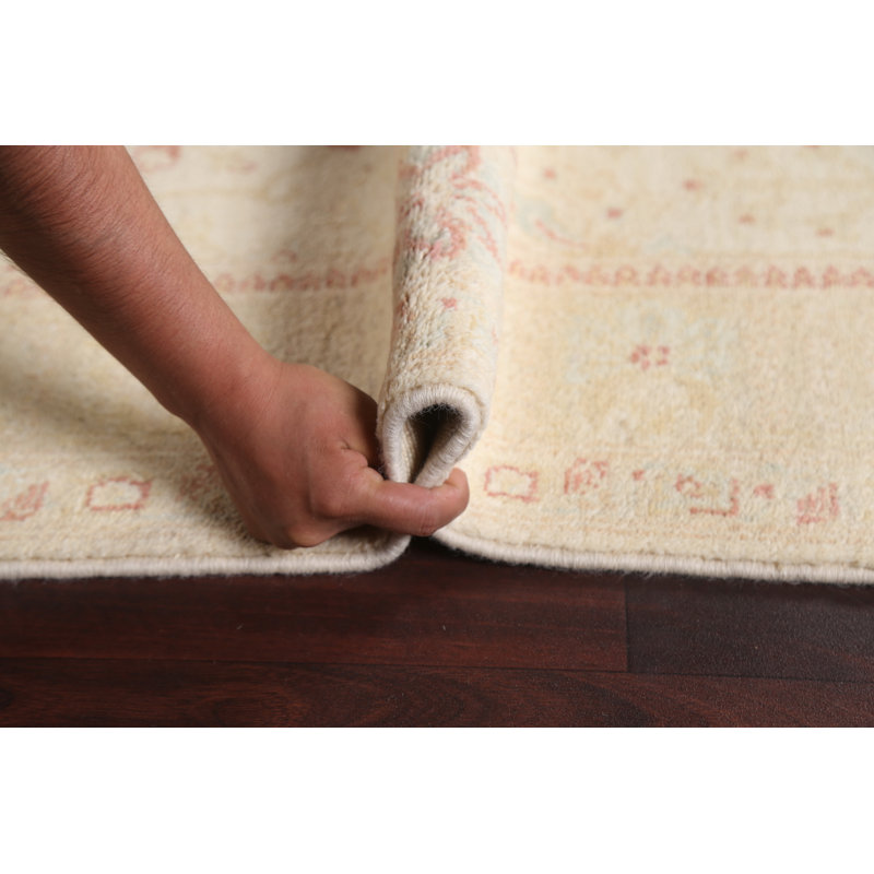 Peshawar Chobi One-of-a-Kind 3'11" x 6'0" New Age Rectangle Wool Area Rug in Ivory