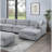 Melody Grey Sectional Without Pullout