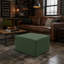 Repose-pieds modulaire en chenille désossé 27,5 po Horgan, repose-pieds carré en mousse à compression, repose-pieds décoratif sans assemblage-128877169