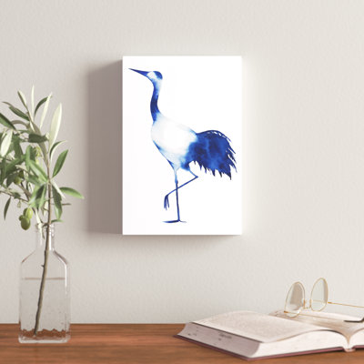 «Ink Drop Crane II», peinture sur toile