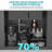 Topmount Drop In Kitchen Sink - 36"X 22" X 10" Double Bowl (60/40) Kitchen Sink 16 Gauge With Two 10" Deep Basin, Brushed Nickel