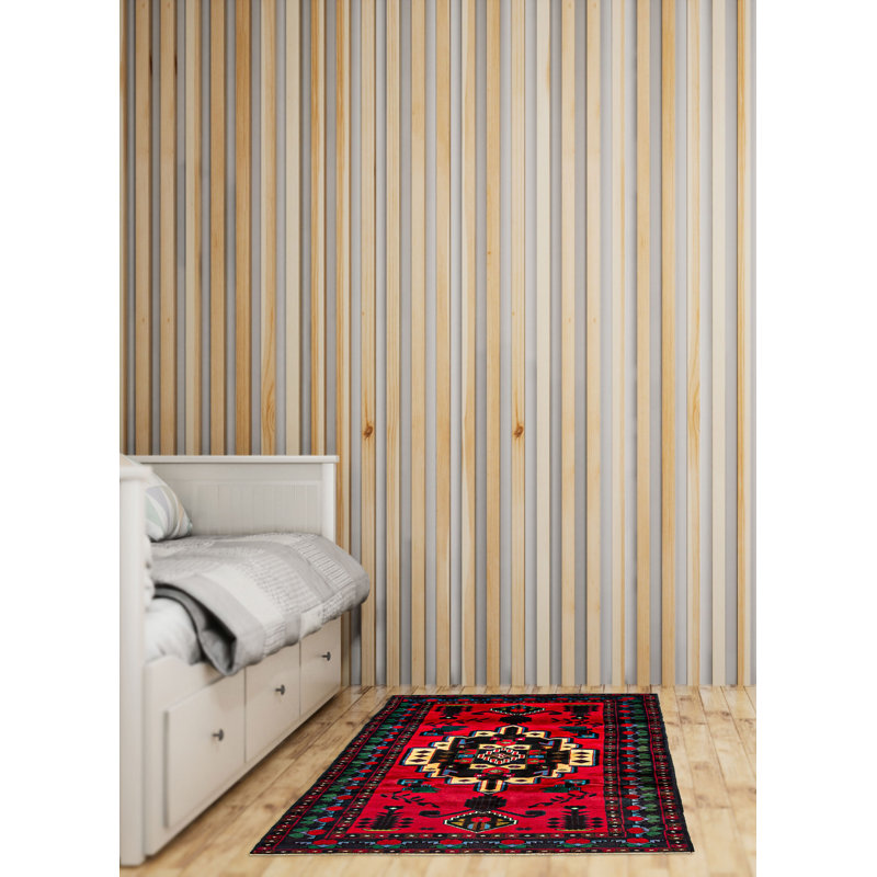 Teimani Red Rug 3'7" x 6'3"