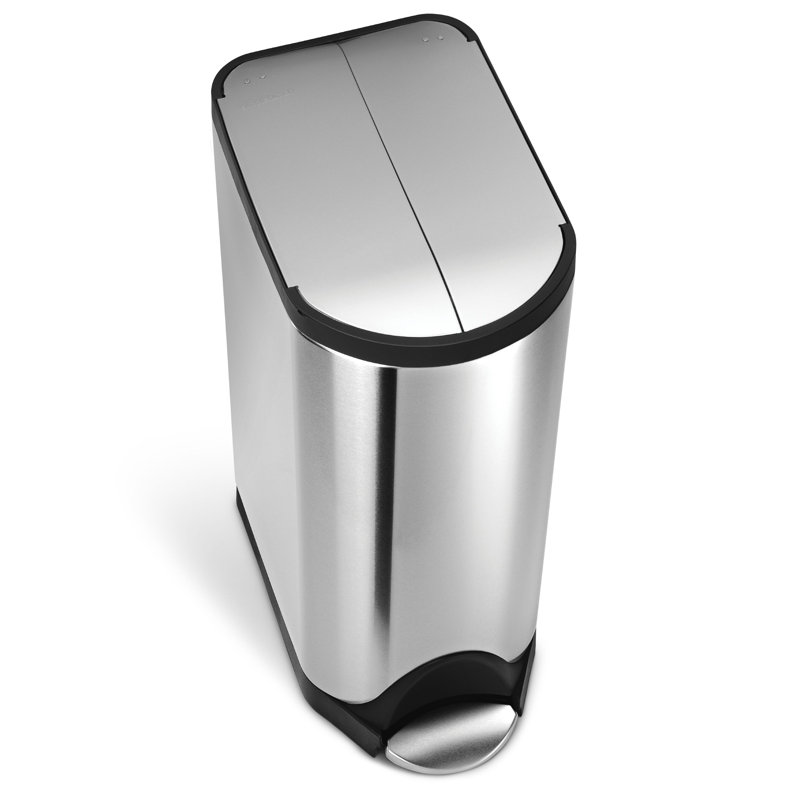 Simplehuman 30L Butterfly Pedal Bin, Brushed Stainless Steel
