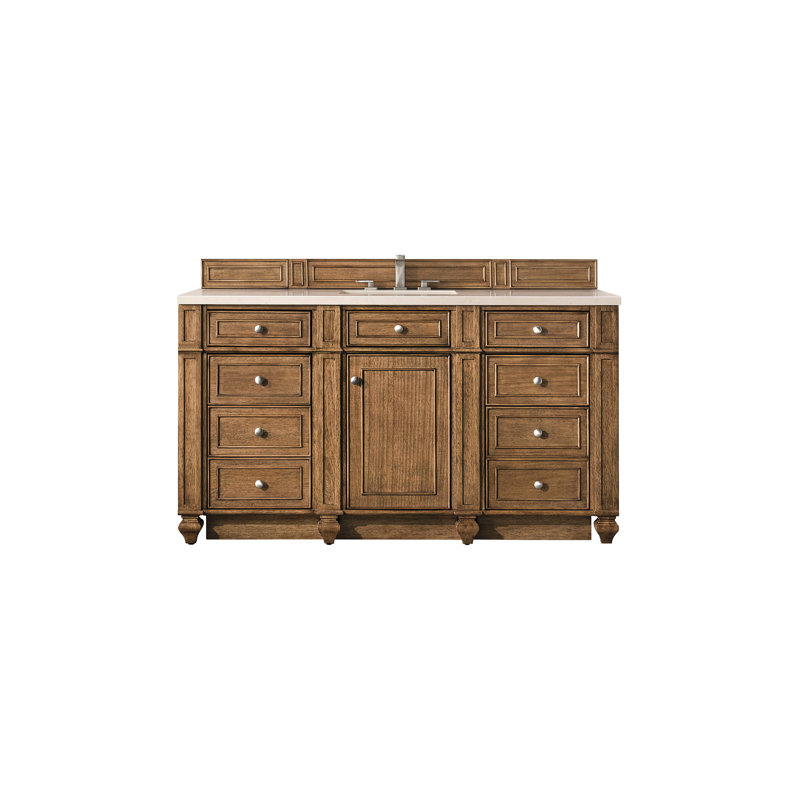 Bristol 60'' W Vanity, Saddle Brown, 8" Widespread, Phantome Eclos