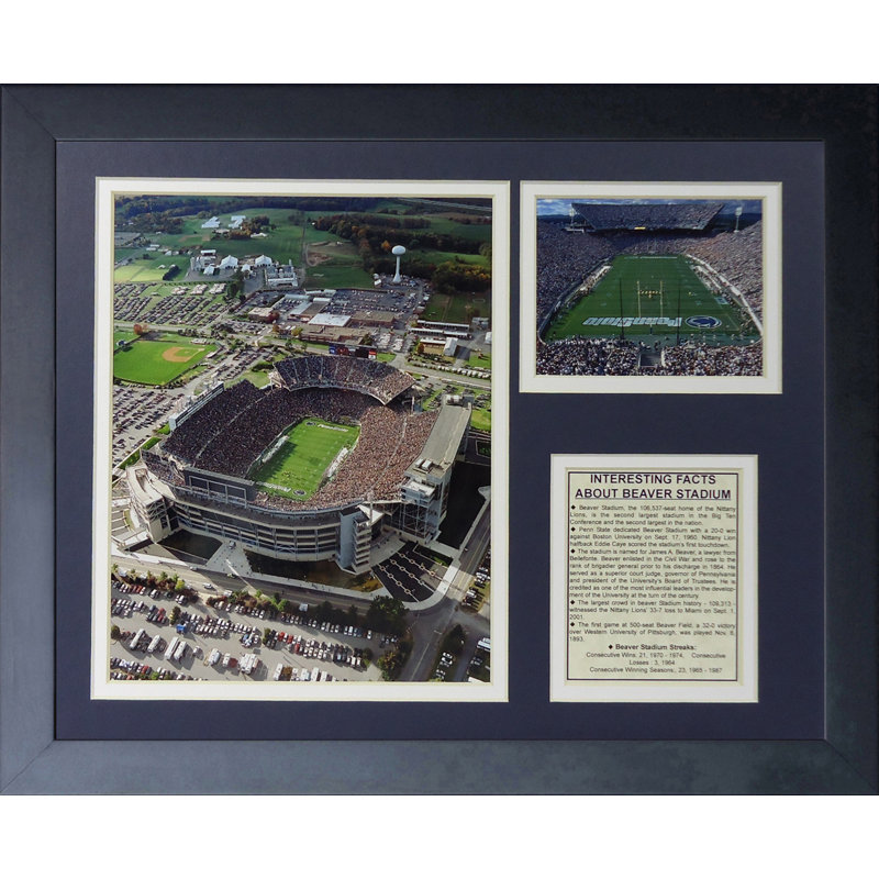 « penn state nittany lions beaver stadium », reproduction de photo encadrée
