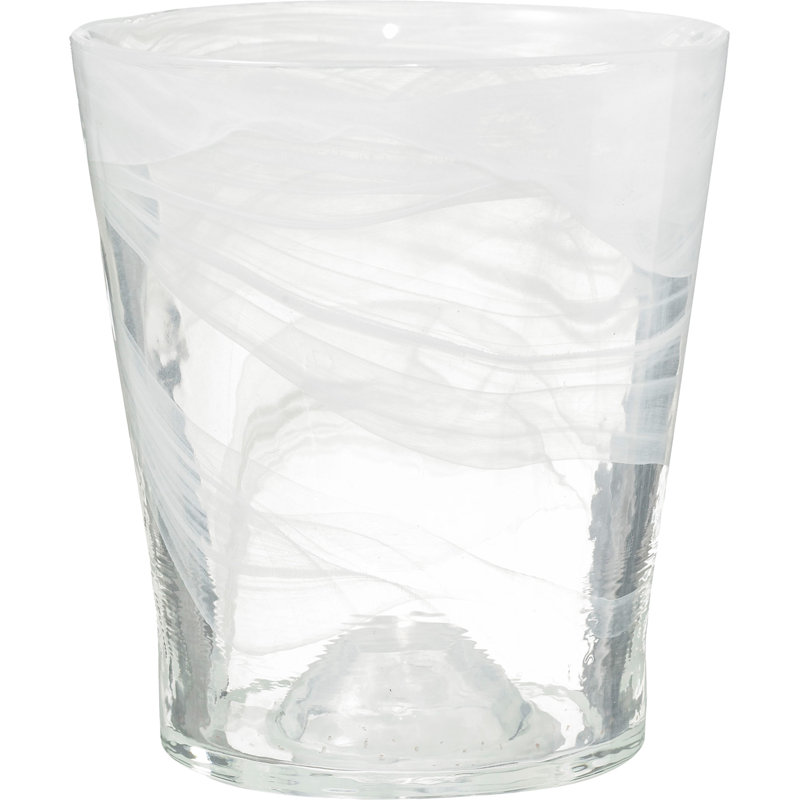 Glass Cachepot, White