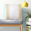 Coussin décoratif à rayures 100% coton tissé à la main Coastal-107097151-107097155