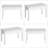 White Faux Leather Tufted Duet Piano Bench with Wooden Frame – Lightweight & Easy to Clean
