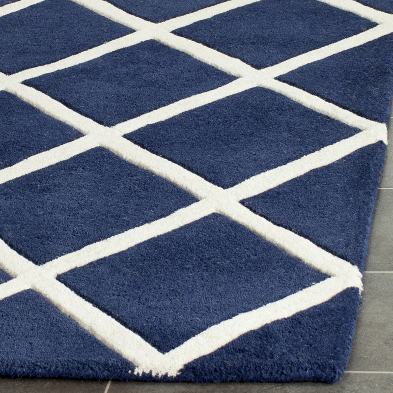 Teresita Hand Tufted Wool Geometric Rug, Runner 2'3" x 7'