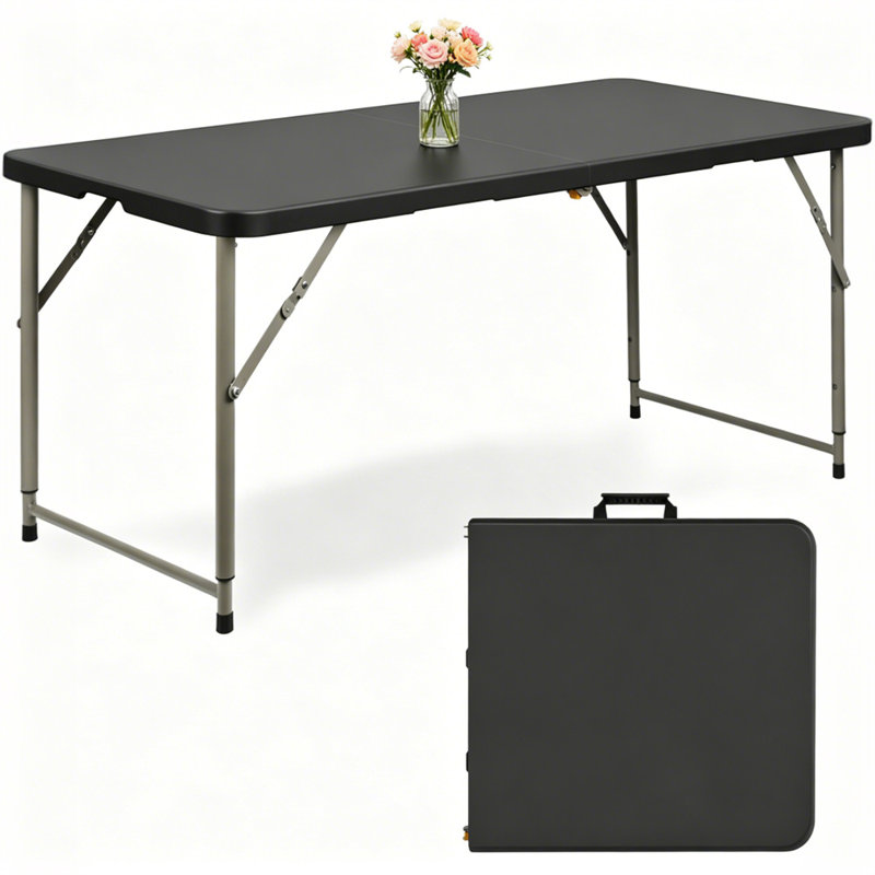 Table de salle à manger pliante 4 pi pour l'intérieur et l'extérieur Campact Sapce