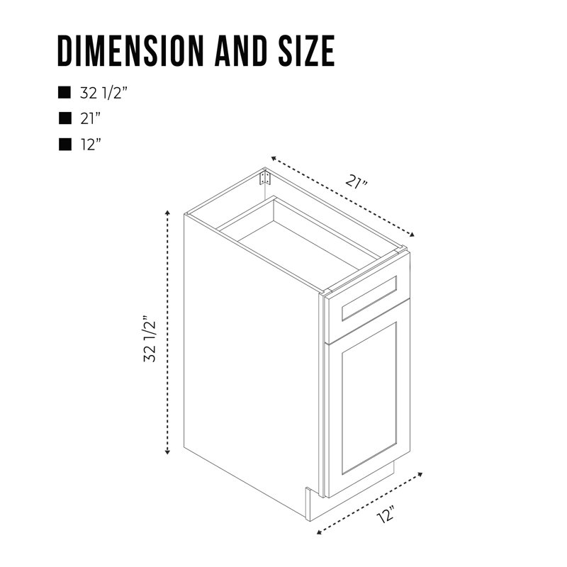 Base de meuble-lavabo simple Heyward, Gris, H 32,5 po x l 12 po x P 21 po