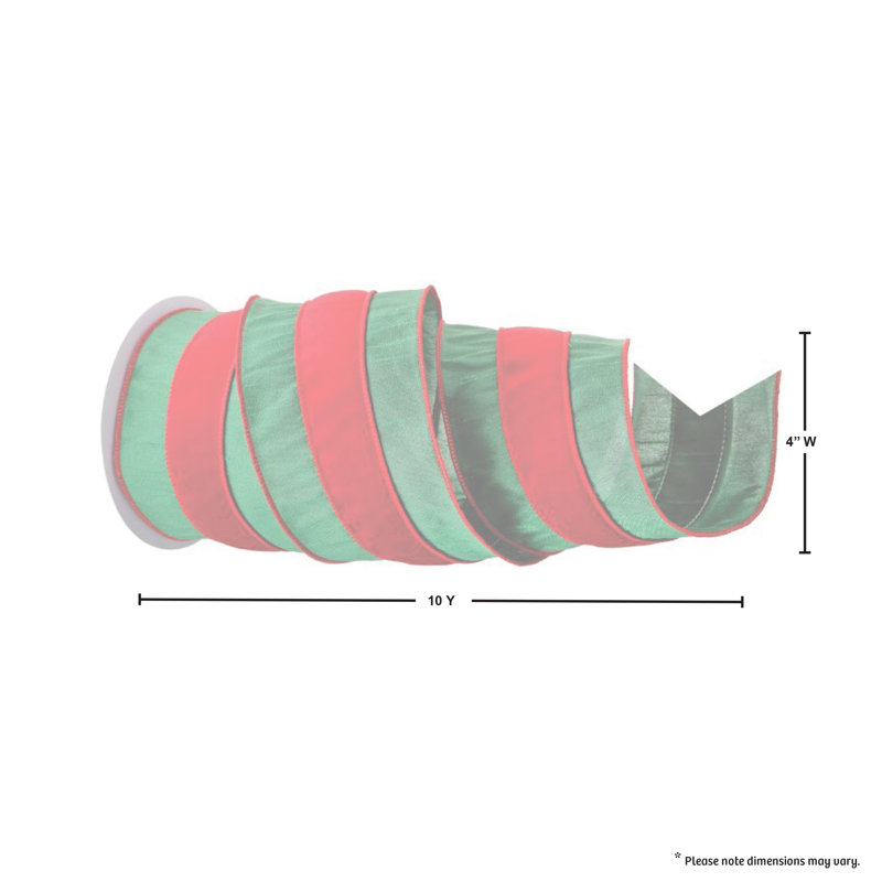 4'' Striped Fabric Ribbon