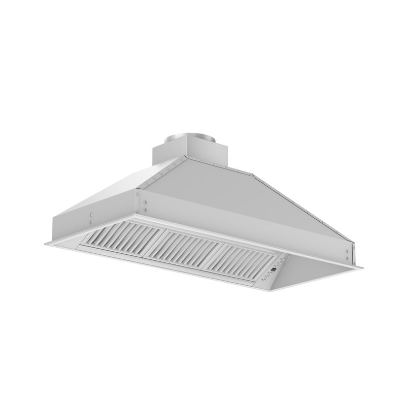 46" ZLine 700 CFM Ducted Insert Range Hood in Brushed Stainless Steel