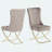 Ottomanson Set of 2 Dining Chairs with Elegant Gold Legs for Stylish Seating-1499839828-1499839829