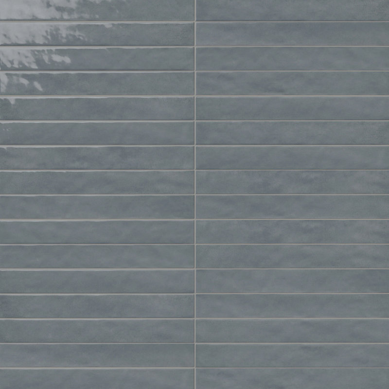 Milana 2 In. X 17 In. Ceramic Wall Tile (9.9 Sq. Ft. / Case), Blue Jeans
