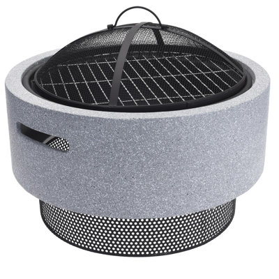 Bowdoinham Round Concrete Smokeless Fire Pit