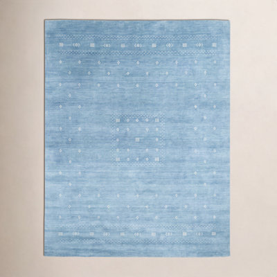 Simi Hand-Woven Geometric Cotton Wool Rug