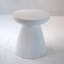 Table de bout de patio Quentarius avec finition faux terrazzo