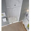 Porte de douche à charnière sans cadre 54 po x 76 po Madox-30103480