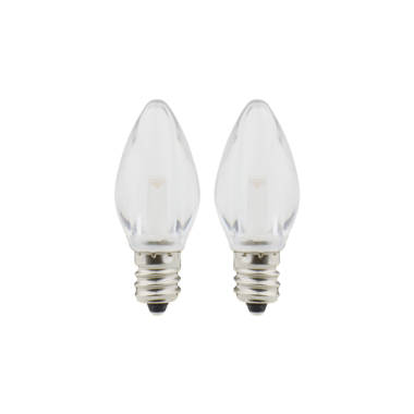 LUXRITE 0.5-Watt C7 LED Green Replacement String Light Bulb