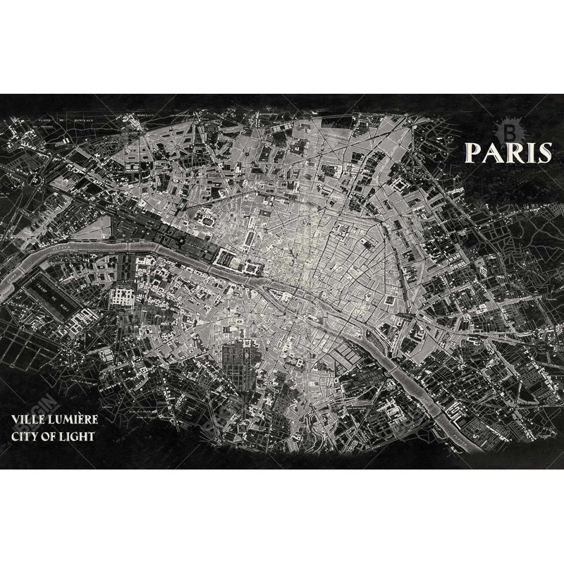 "Vue aérienne d'un avion" sur toile