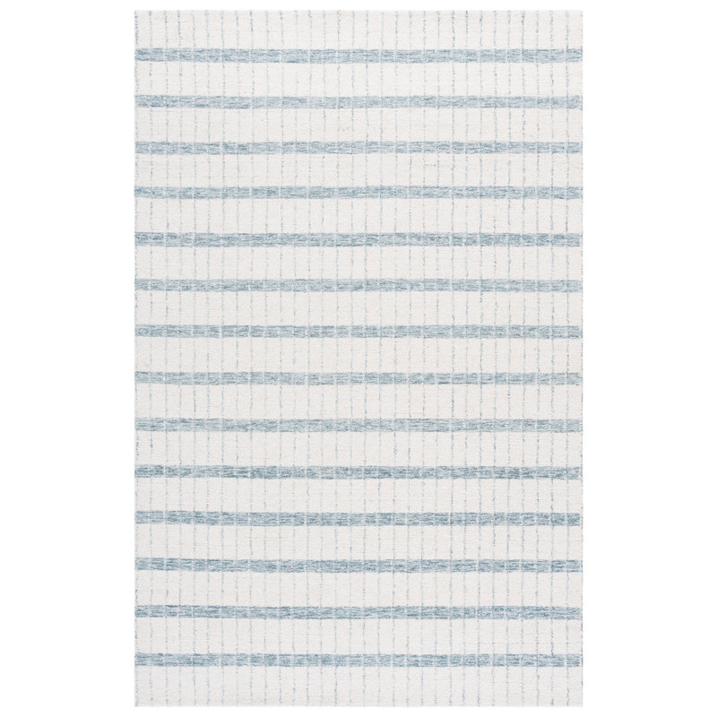 Genre 552 Hand Tufted 80% Wool; 20% Cotton Geometric Rug, Rectangle 9' x 12'