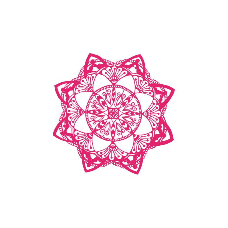 Non-Wall Damaging Wall Decal, Hot Pink