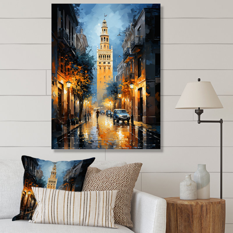 Giralda I, Espagne, Espagne - impression, H 44 po x l 34 po x P 1,5 po, Toile tendue