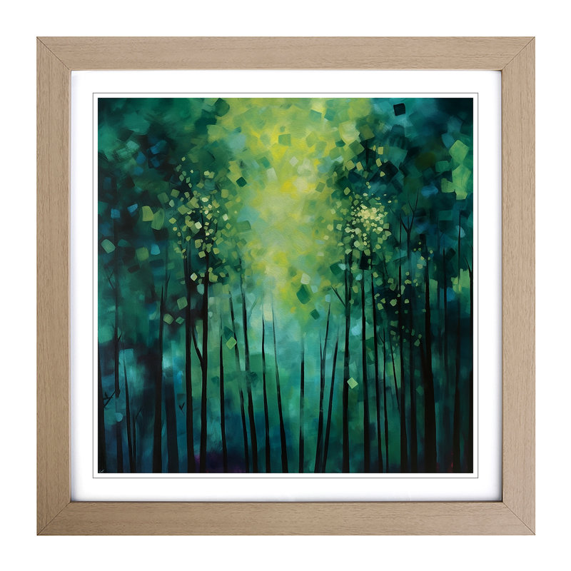 Single Picture Frame Print on Wood, Oak