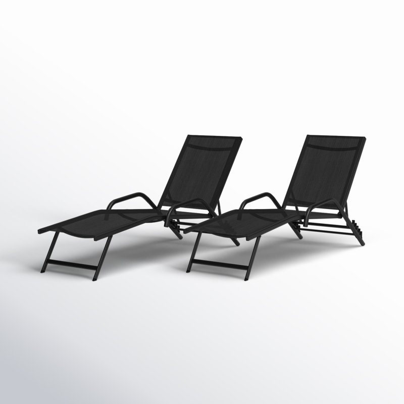 Billett Outdoor Metal Chaise Lounge