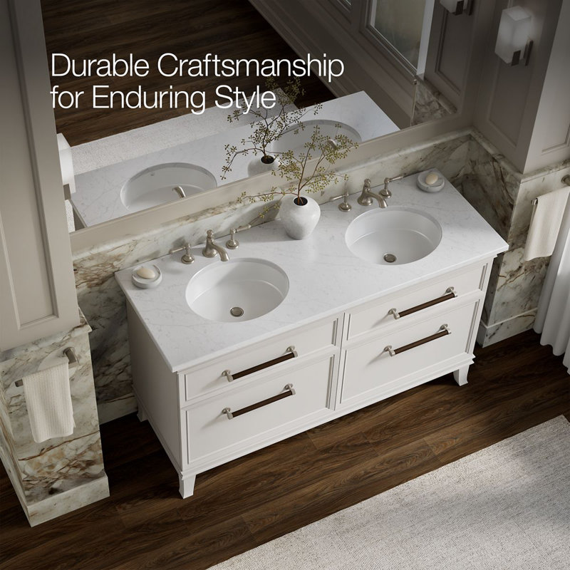 Artifacts Vanity 60 Inches, Linen White