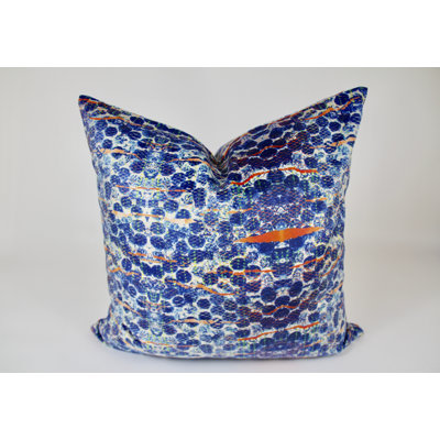 Oreiller en velours Blue Bubbles