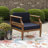Arlen Outdoor Navy Blue Club Chair