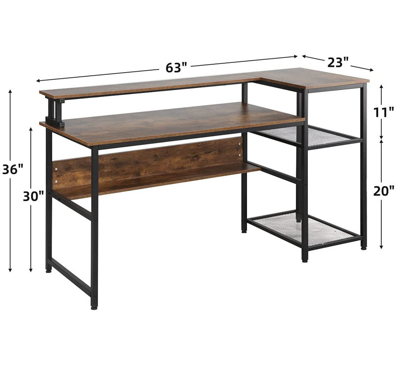 Ogdon Steel Computer Desk