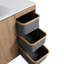 Ensemble de meuble-lavabo simple 48 po avec lavabo en résine et paniers pliables Alingtons