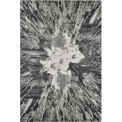 Armwood Collection Abstract Burst Area Rug