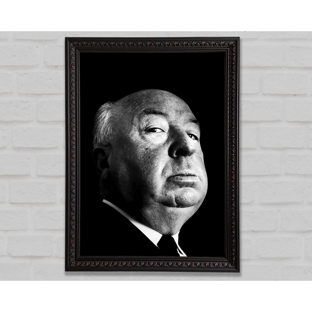 Alfred Hitchcock Porträt - Einzelner Bilderrahmen Kunstdrucke