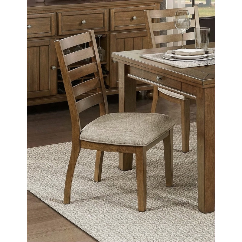 Ensemble de chaises d'appoint de style traditionnel 2 pièces, Cerisier