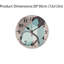 Horloge murale à motif abstrait bleu sarcelle Mute, 12 po x 12 po, pour décoration de bureau
