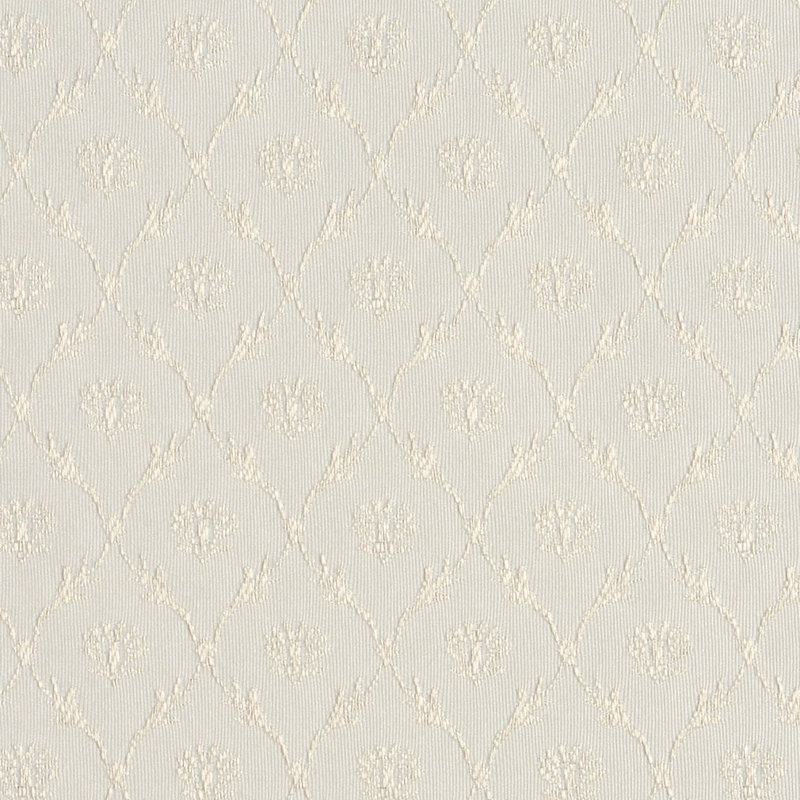 Tissu à treillis floral, Ivoire