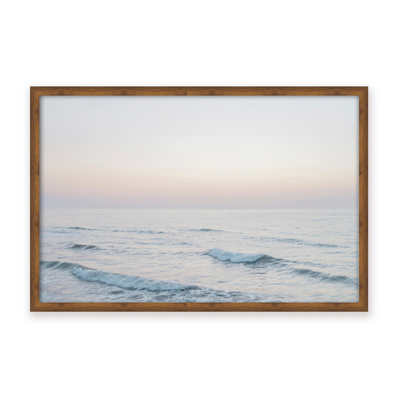 Coastal Retreat Dawn by  - Picture Frame Photograph on Paper, 24" H x 36" W x 1.125" D, Framed Print, Gold