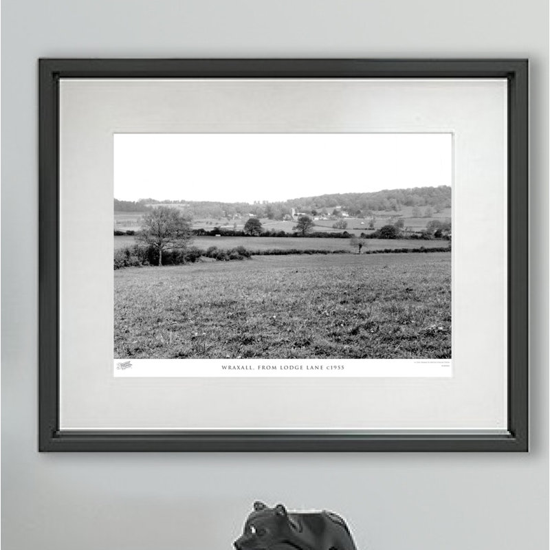Wraxall, From Lodge Lane C1955 - Single Picture Frame Print, 40cm H X 50cm W x 2cm D