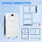 HomCom 12000 BTU Portable Air Conditioner for 550 Square Feet with Remote Included