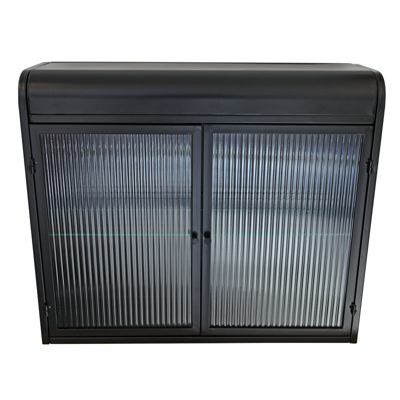 Modern Wall-Mounted Cabinet, Black