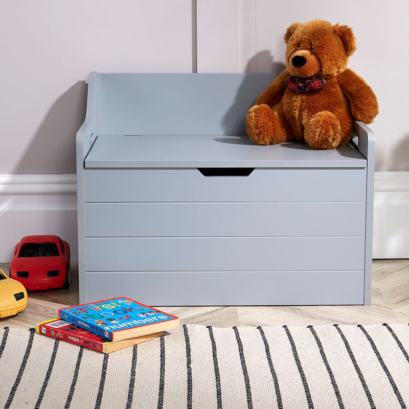 Garoufalia Toy Storage Bench, Grey