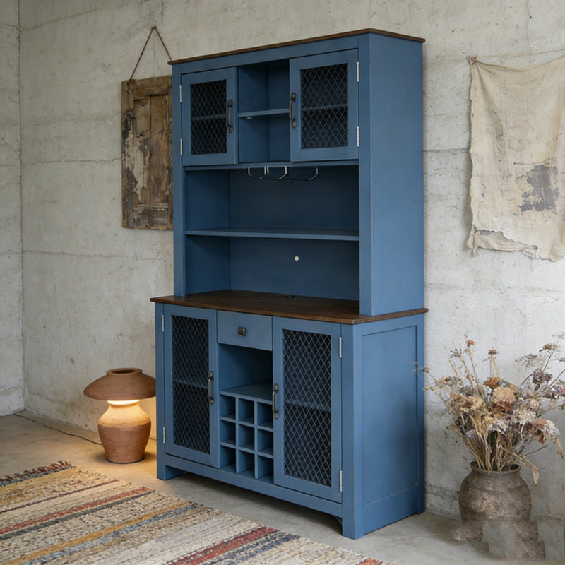Buffet 70,9 po, Bleu
