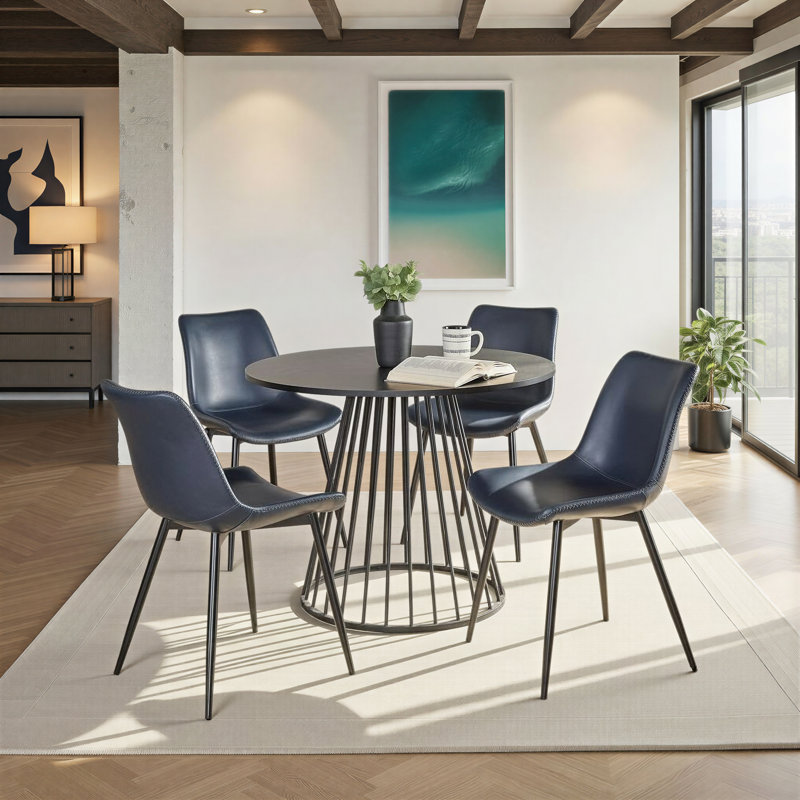 Walczak Canary-Durango Dining Set - 5 Piece, Blue