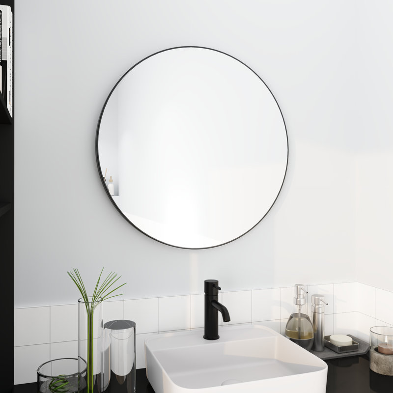 Grand miroir rond moderne