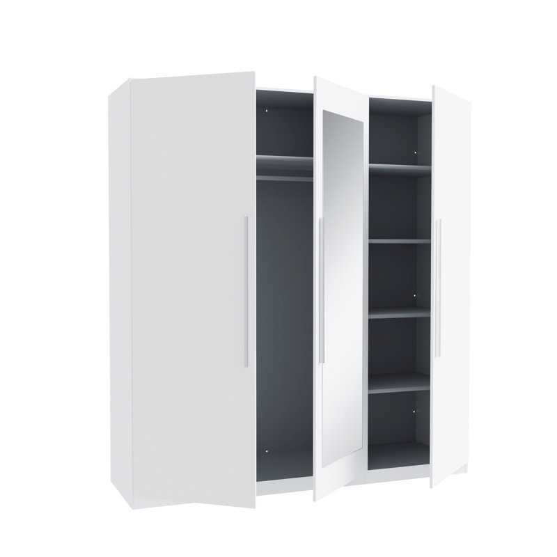 Ramina 3 Door Manufactured Wood Wardrobe