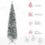 Arbre de Noël mince enneigé 9 pi avec des branches réalistes et 1014 pointes